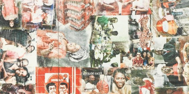 Njideka Akunyili Crosby, Teatime In New Haven, 2016, Detail, Photo: Connolly Weber Photography