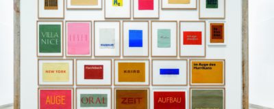 Wortbilder, 1957-1958, Franz Erhard Walther. Shifting Perspectives Ausstellungsansicht, Haus der Kunst, 2020, Foto: Markus Tretter