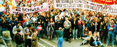 Aids-Demo, 1987, Foto: Horst Middelhoff | von Horst Middelhoff