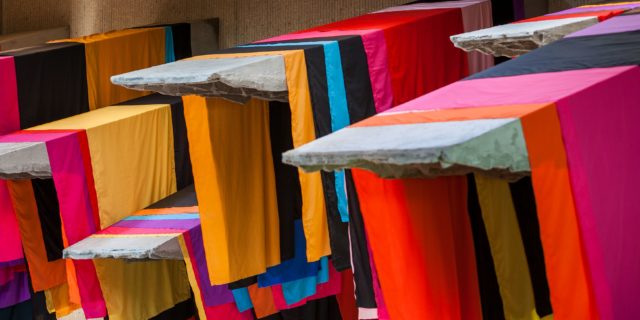 Phyllida Barlow, untitled: 11 awnings, 2013, Collection of the artist, London © Paul Crosby