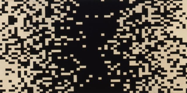 Ellsworth Kelly Seine 1951 Oil on wood 16 1/2 x 45 1/4 inches (41.9 x 114.9 cm) Philadelphia Museum of Art. Purchase in honor of Anne d’Harnoncourt, 2009 © Ellsworth Kelly