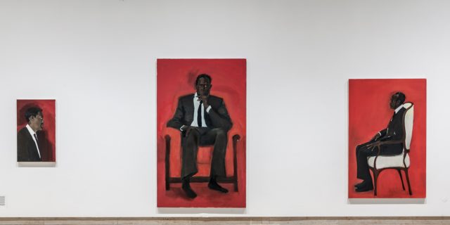 Lynette Yiadom-Boakye: The Much-mooted Mischief Of Men, 2015 Installationsansicht Haus der Kunst. Foto: Maximilian Geuter